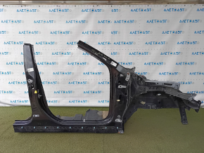 Front right quarter of Ford Escape MK4 20-22 hybrid sawed off with central pillar, black