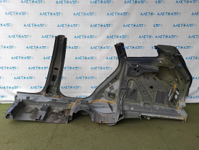 Quarter wing rear right Volvo XC60 18-24 sawed off with central pillar, blue 723, dented