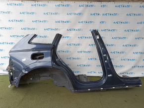 Quarter wing rear right Volvo XC60 18-24 sawed off with central pillar, blue 723, dented