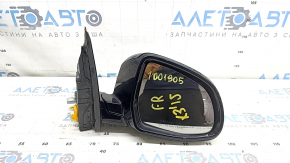 Right side mirror assembly BMW X3 F25 15-16 9 pins, turn signal, heating, camera, Shadow-Line, black 475