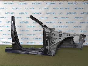 Front right quarter of Mazda CX-90 24-26 sawed off with central pillar, black, pokes