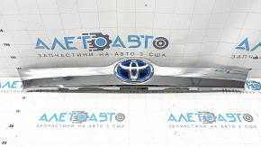 Trunk lid molding Toyota Camry v50 12-14 usa XLE chrome under the camera, with hybrid emblem, scratches