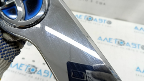 Trunk lid molding Toyota Camry v50 12-14 usa XLE chrome under the camera, with hybrid emblem, scratches