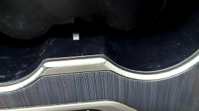 Center console trim with cup holders Toyota Camry v50 12-14 usa gray wood, worn, scratches