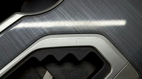 Center console trim with cup holders Toyota Camry v50 12-14 usa gray wood, worn, scratches