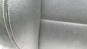 BMW X3 F25 11-17 passenger seat back upholstery, black leather with grey stitching, Sport, dry cleanable, scratched