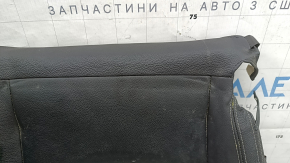 BMW X3 F25 11-17 passenger seat cushion upholstery, black leather with gray stitching, Sport, heated, dry-cleanable, scratched