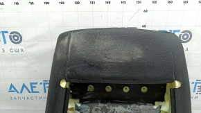 BMW X3 F25 11-17 driver's seat back upholstery, black leather with gray stitching, Sport, dry-cleanable, creases in the leather