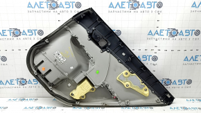 Door trim card rear left Toyota Camry v50 12-14 usa gray with gray insert leather, armrest gray leather, scratches, dented
