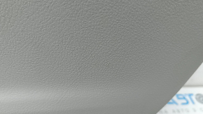 Door trim, front right card, Toyota Camry v50 12-14 usa, gray with gray insert, leather, gray leather armrest, whitened plastic, worn, dents