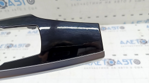 Left front panel trim BMW X3 F25 15-17 black gloss with chrome, scratches
