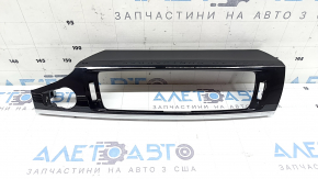 Front panel center trim BMW X3 F25 15-17 black gloss with chrome, scratches