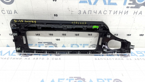 Front panel center trim BMW X3 F25 15-17 black gloss with chrome, scratches