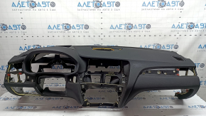 Front dashboard with AIRBAG BMW X3 F25 11-17 black for projection, rusty squib