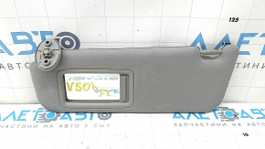 Left visor Toyota Camry v50 12-14 usa gray, without hook, without backlight, dry cleanable, dented