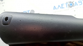 Door trim panel rear left complete BMW X3 F25 11-17 black leather without curtain, black leather armrest, black leather insert, wood molding, scratches, peeling handle, tears, needs dry cleaning