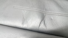 Driver's seat cushion upholstery for Audi A6 C7 12-17, black leather, heated, dented, cracked