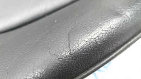 Driver's seat cushion upholstery for Audi A6 C7 12-17, black leather, heated, dented, cracked