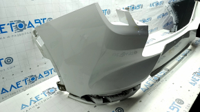 Rear bumper bare Ford Mustang Mach-E 21-26 white A3, without parking sensors, scratches