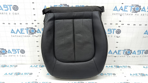 Audi A6 C7 12-17 passenger seat cushion upholstery, black leather, heated, ready to clean