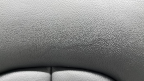 The back of the rear row of seats, right, Audi A6 C7 12-18, black leather, heated, with a seat belt, a shot belt, missing belt cover, dented