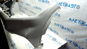 Front bare bumper Ford Mustang Mach-E 21-26 white A3 without camera, worn, non-factory holes