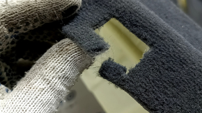 Audi A6 C7 12-18 black floor covering, needs dry cleaning, tears