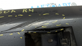 Right threshold Toyota Camry v50 12-14 usa LE XLE, with chrome, graphite 1G3, scratches, broken fasteners, dents