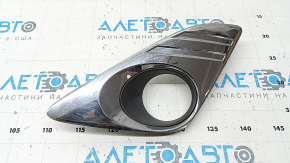Left fog light frame Toyota Camry v50 12-14 usa XLE chrome, 2 parts, ends