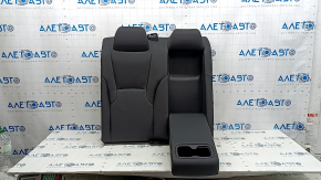 The back of the rear row of seats, right, Honda Accord 23-26, black leather, perforation, with armrest