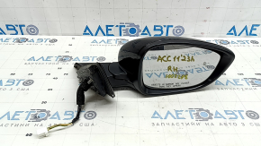 Right side mirror assembly Honda Accord 23-25 5 pins, heated, BSM, black, scratches