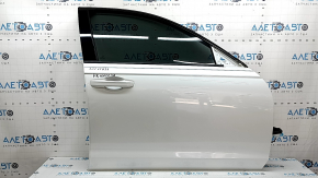 Front right door assembly Honda Accord 23-26 keyless, white NH-883P, scratches on the trim