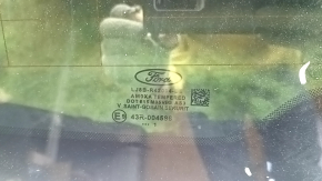 Naked tailgate with glass Ford Mustang Mach-E 21-26 white A3, plastic, with emblem, spray paint, traces of repair