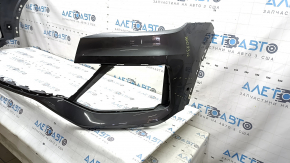 Bare front bumper Audi Q8 19-23 for Park Assist, without plug, graphite, scratches, broken mount