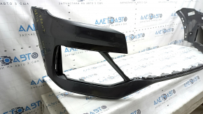 Bare front bumper Audi Q8 19-23 for Park Assist, without plug, graphite, scratches, broken mount