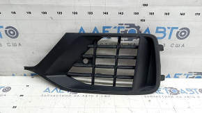 Front bumper grille left Audi Q8 19-23 structure for parking sensors, broken fasteners
