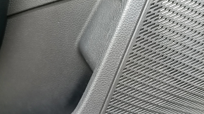 Door trim card front left Honda Accord 23-26 black, armrest leather black, insert leather black, dented, worn