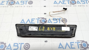 Rear left outer door sill trim for Audi Q8 19-26, black with chrome, scratches, broken fasteners