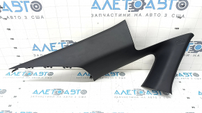 Rear window trim, left, Honda Accord 23-26, upper part, black, worn