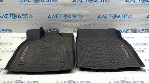 Set of floor mats for Ford Mustang Mach-E 21-26 black rubber, scuffed