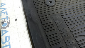 Set of floor mats for Ford Mustang Mach-E 21-26 black rubber, scuffed
