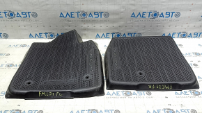 Set of floor mats for Ford Mustang Mach-E 21-26 black rubber, scuffed