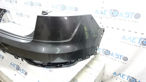 Bare rear bumper, upper part, Audi Q8 19-23, graphite, scratches, nicks