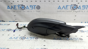 Right side mirror assembly Audi Q8 19-26 15+2 pins, turn signal, heating, auto-dimming, BSM, camera, graphite, in glue