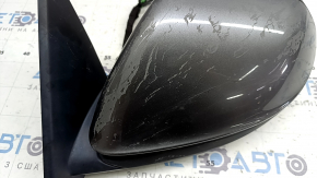 Left side mirror assembly Audi Q8 19-26 15+2 pins, turn signal, heating, auto-dimming, BSM, camera, graphite, in glue