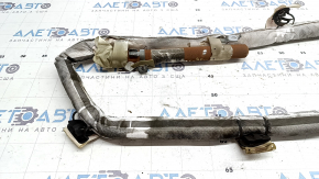 Left side curtain airbag Audi Q8 19-26, rusty squib, sooty, melted