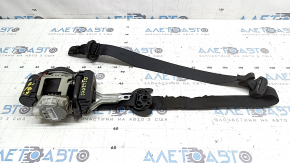 Driver's seat belt with squib for Audi Q8 19-26, black, melted, covered in soot, rusty squib