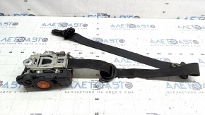 Driver's seat belt with squib for Audi Q8 19-26, black, melted, covered in soot, rusty squib