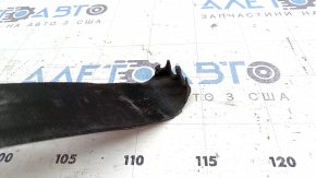 Passenger seat belt with squib for Audi Q8 19-26, black, rusty squib, missing fragment, melted, covered in soot