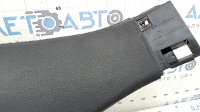 Lower left rear pillar trim for Audi Q8 19-26, black, sooty, scratches